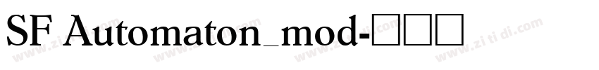 SF Automaton_mod字体转换